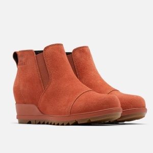 Sorel Efortless Evie Bootie Pull On Suede Ankle Boots Waterproof Slip On